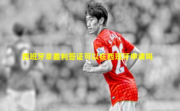 西班牙非盈利签证可以在西班牙申请吗